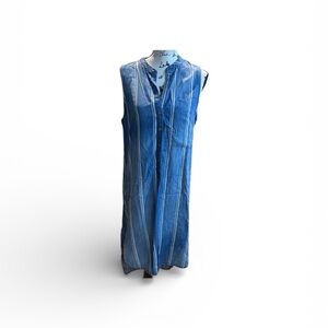 Bella Dahl denim striped high low dress Size Medium